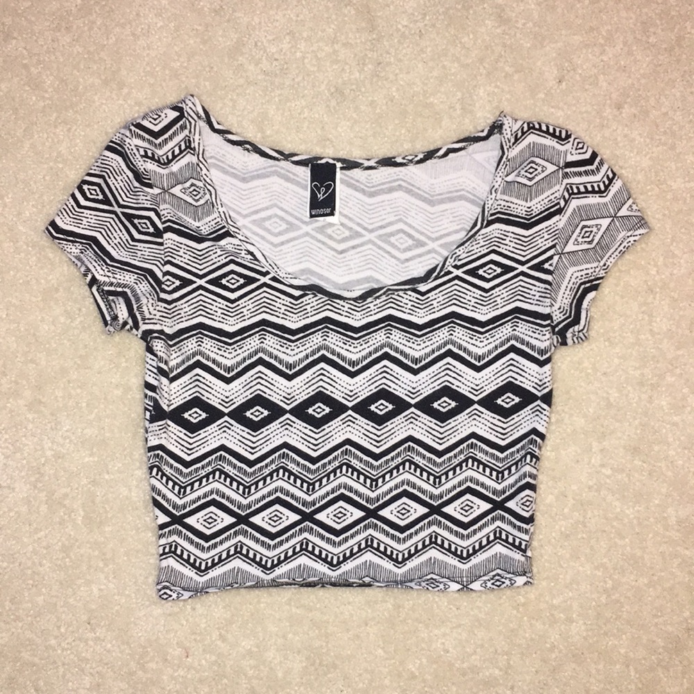 Windsor Tribal Print Crop Top